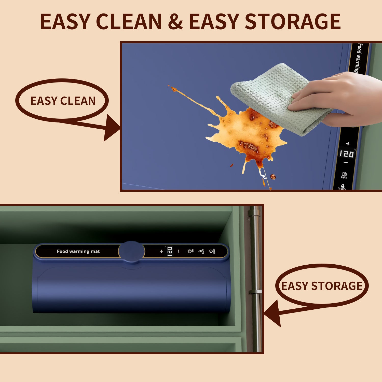 Foldable Heating Plate Mat