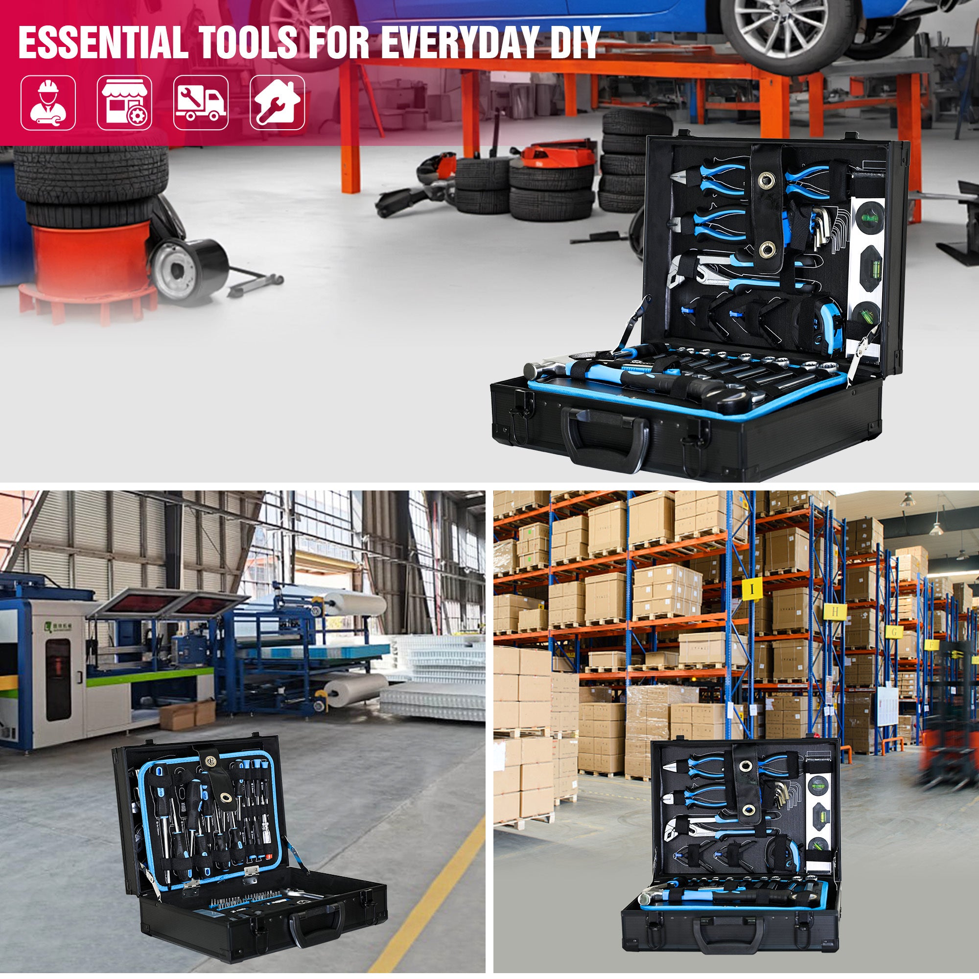 Metal General Purpose Machine Tool Set