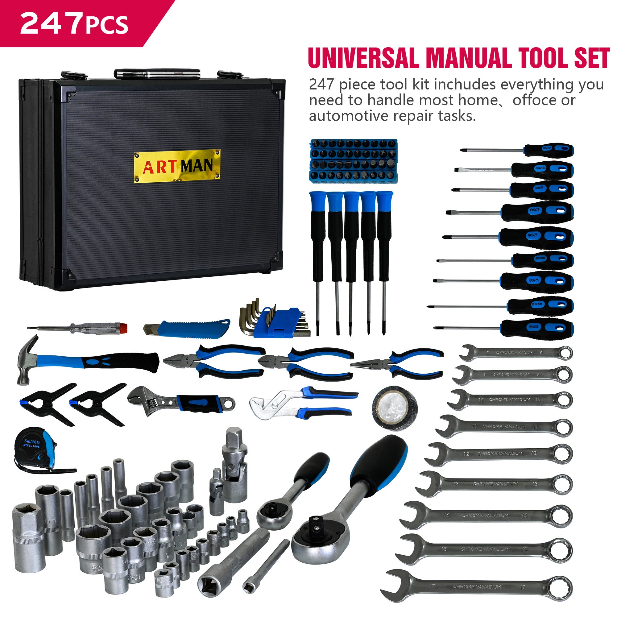 Metal General Purpose Machine Tool Set