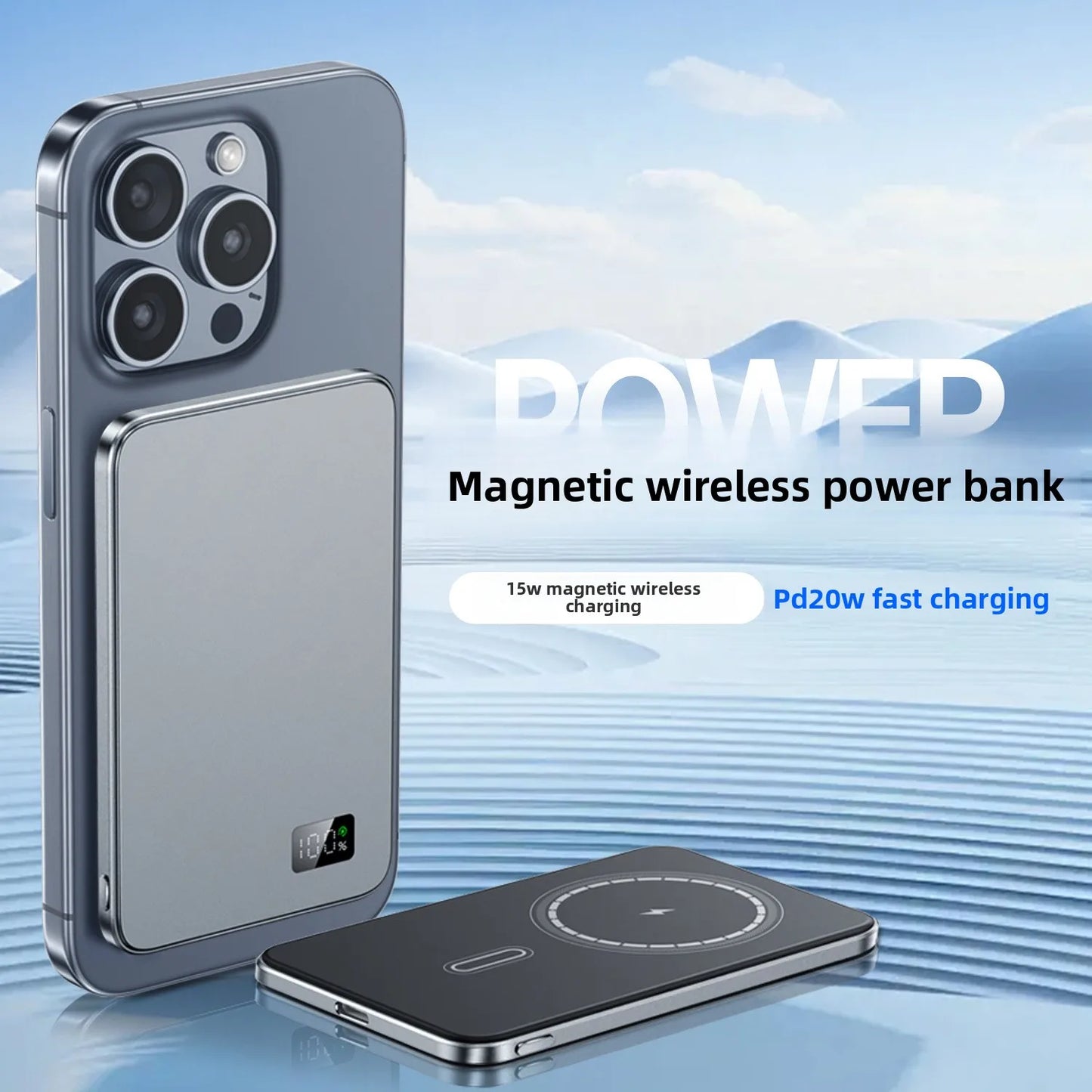 Azz Ultra Thin Magnetic Power Bank