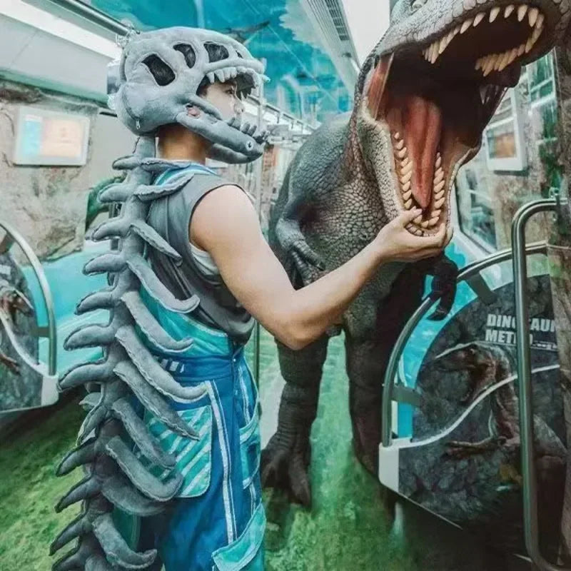 Plush Dinosaur Skeleton Outfit.