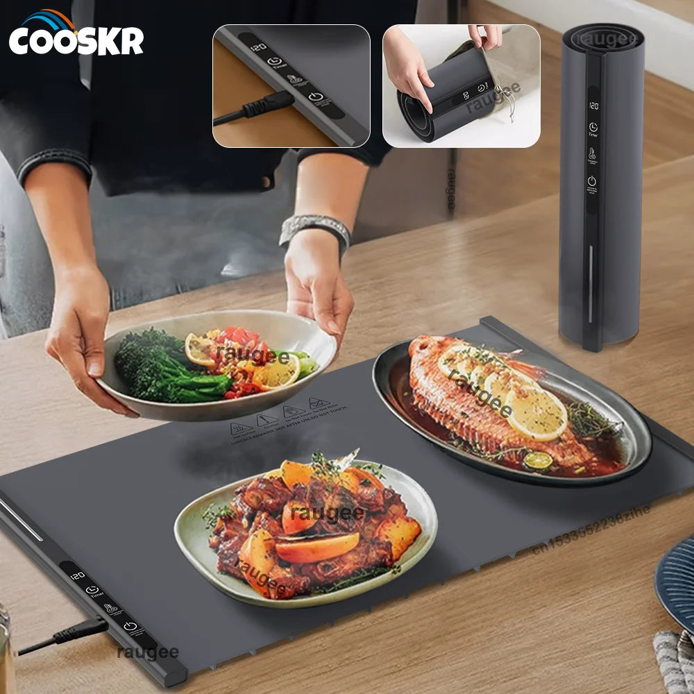 Tem  Food Tray Plate Warmer Mat