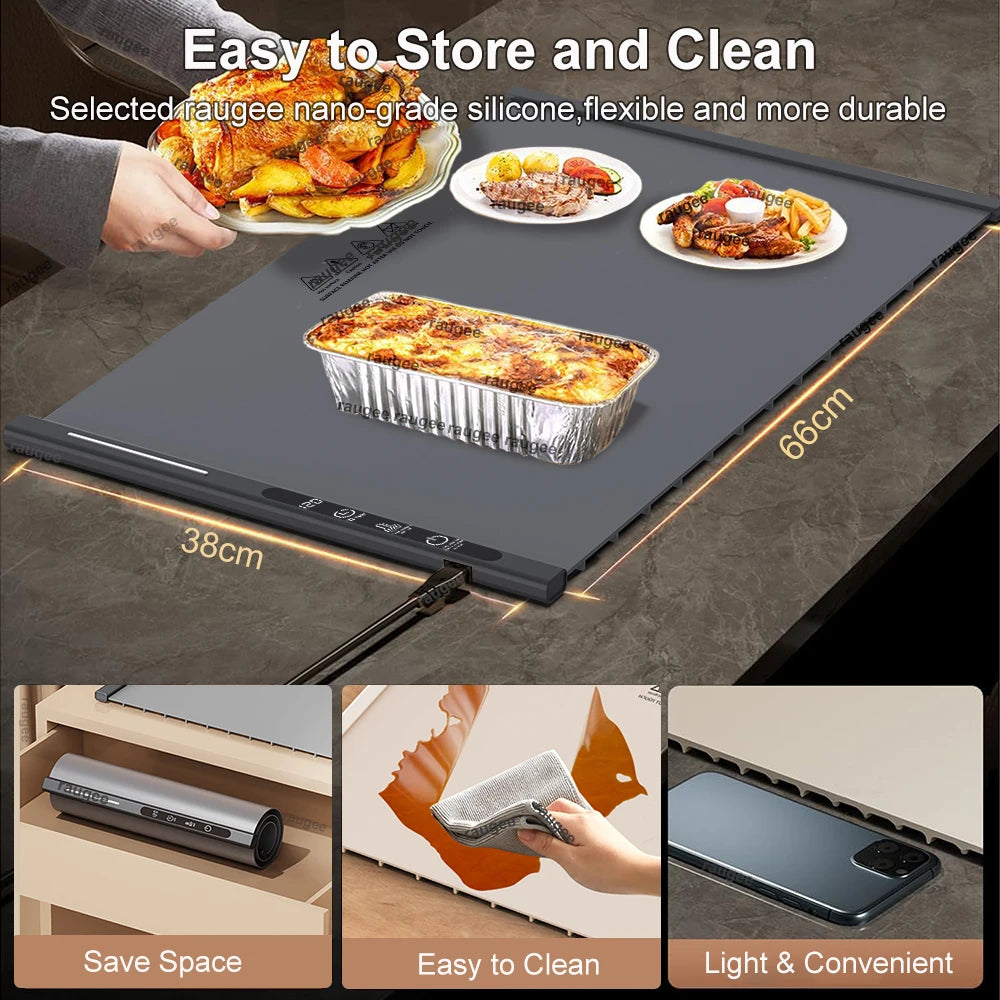 Tem  Food Tray Plate Warmer Mat