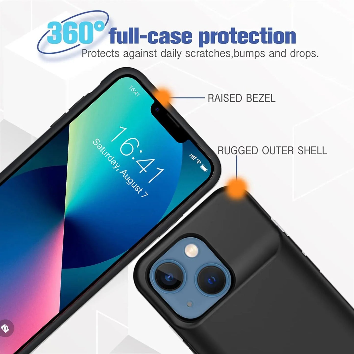 Rugged Outer shell  battery Charging Case
