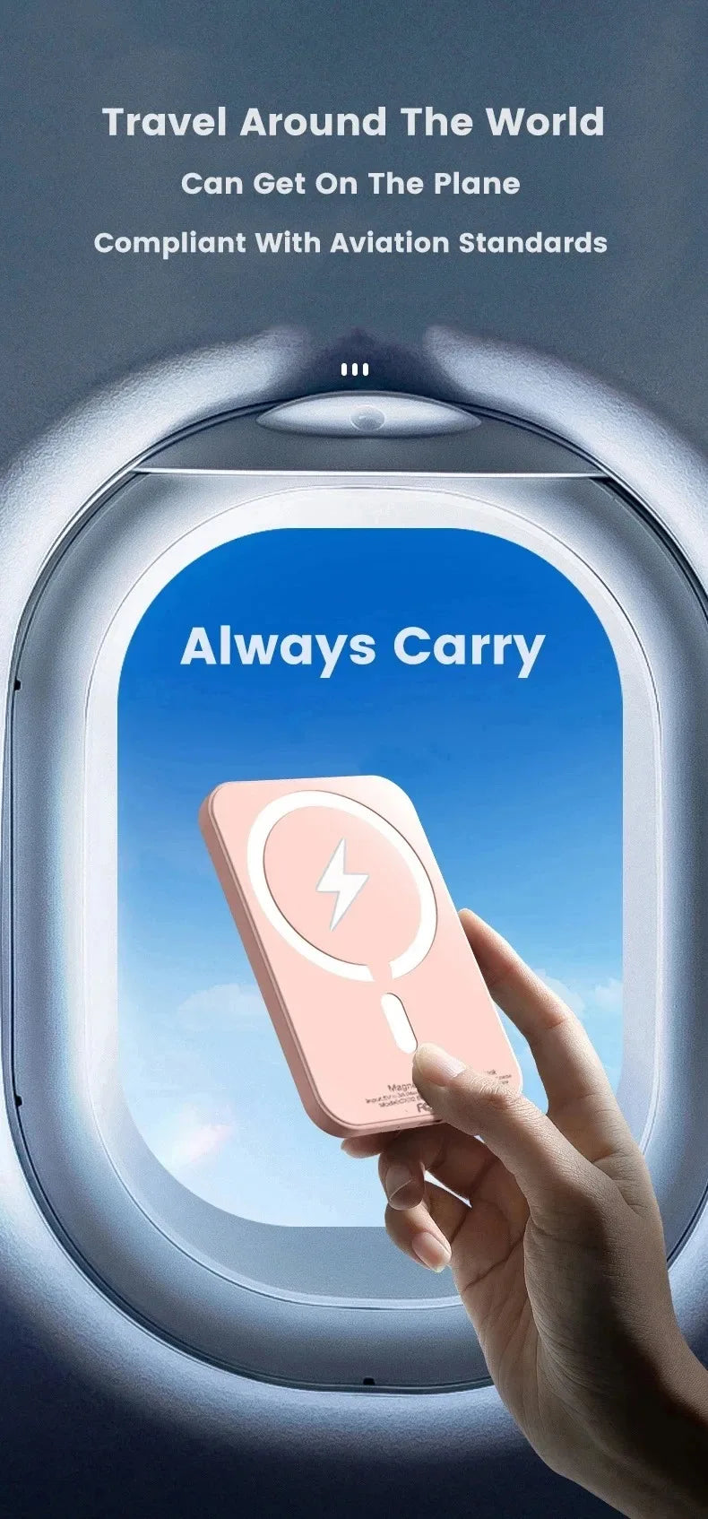 Fast Magnetic Power Bank Wireless