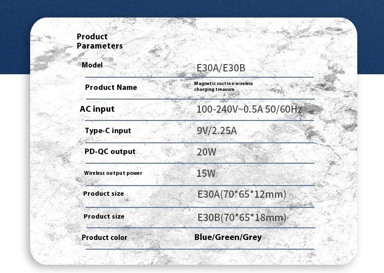 Wireless Magnetic Power Bank