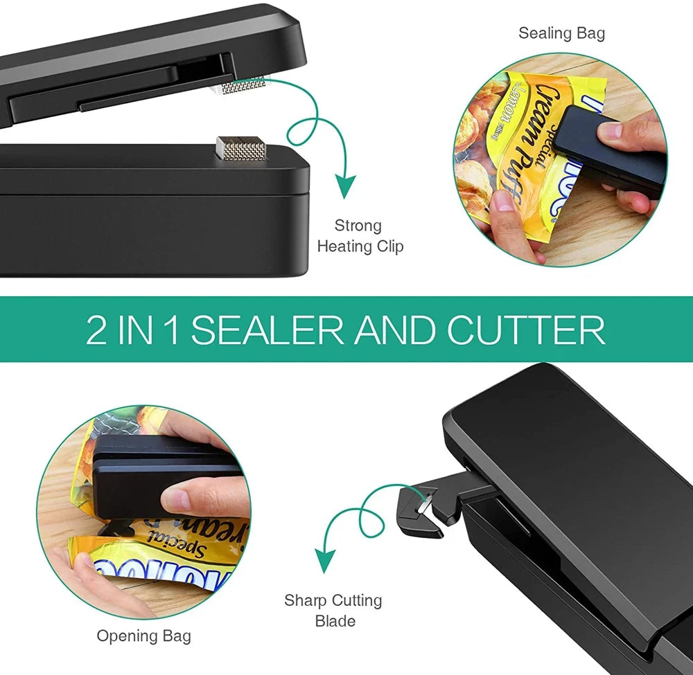 Rechargeable Portable Bag Vacuum Heat Sealer.