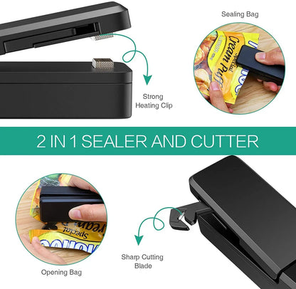 Rechargeable Portable Bag Vacuum Heat Sealer.