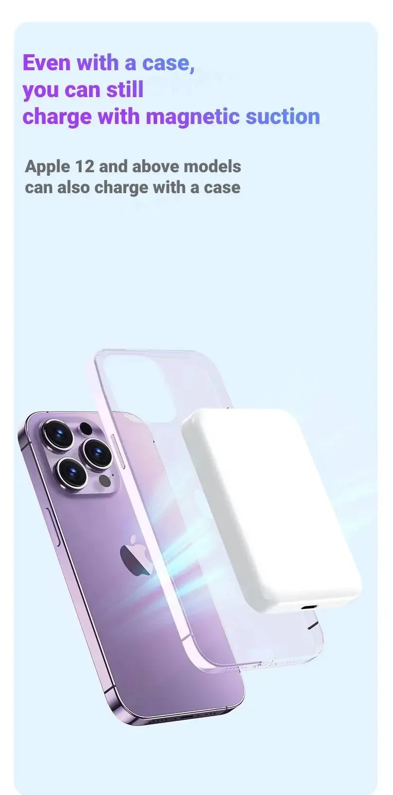 Fast Magnetic Power Bank Wireless