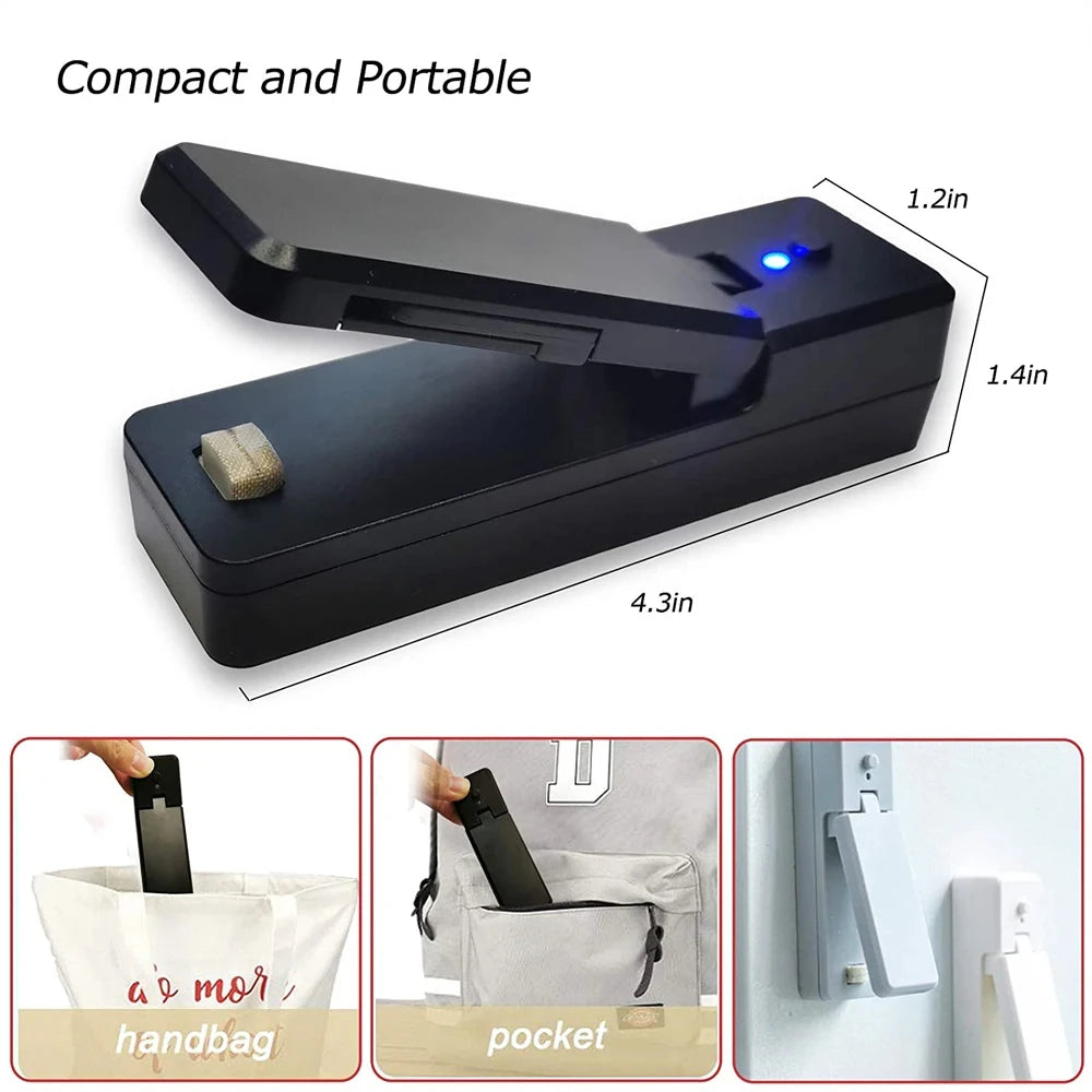 Rechargeable Portable Bag Vacuum Heat Sealer.