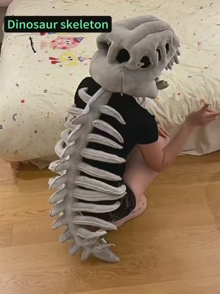 Plush Dinosaur Skeleton Outfit.